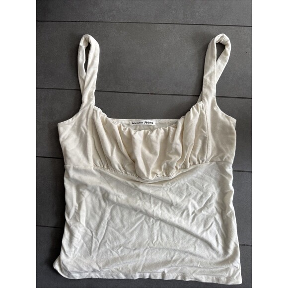 Reformation Jeans Nelly Cream‎ Camisole Tank Top Blouse Medium Cami - Picture 11 of 11